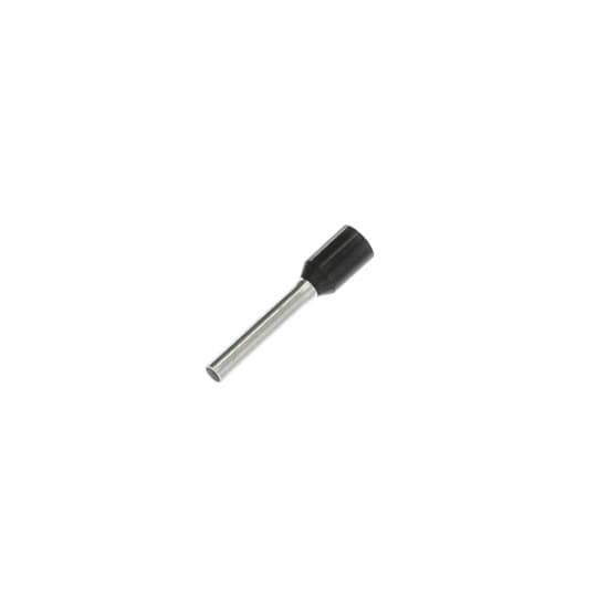 F2033 Sta-Kon F Series Insulated Wire Ferrule, 16 AWG Stranded Copper Conductor, 0.728 in L, Copper, Black