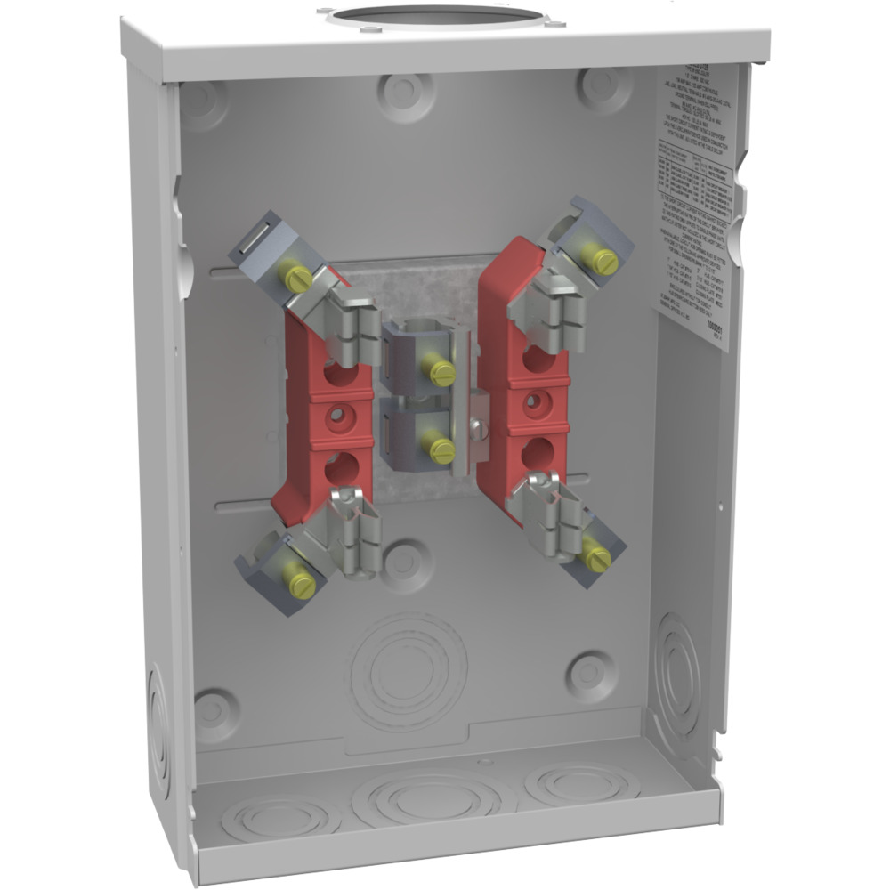 U7490-RL-TG 4 Term, Ringed, Small Hub Opening, Triplex Ground, 125 Amp