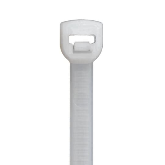 L-4-18FL-11-C Catamount Miniature Cable Tie, 4.1 in L x 0.1 in W x 0.035 in THK, Nylon/Polyamide 6.6