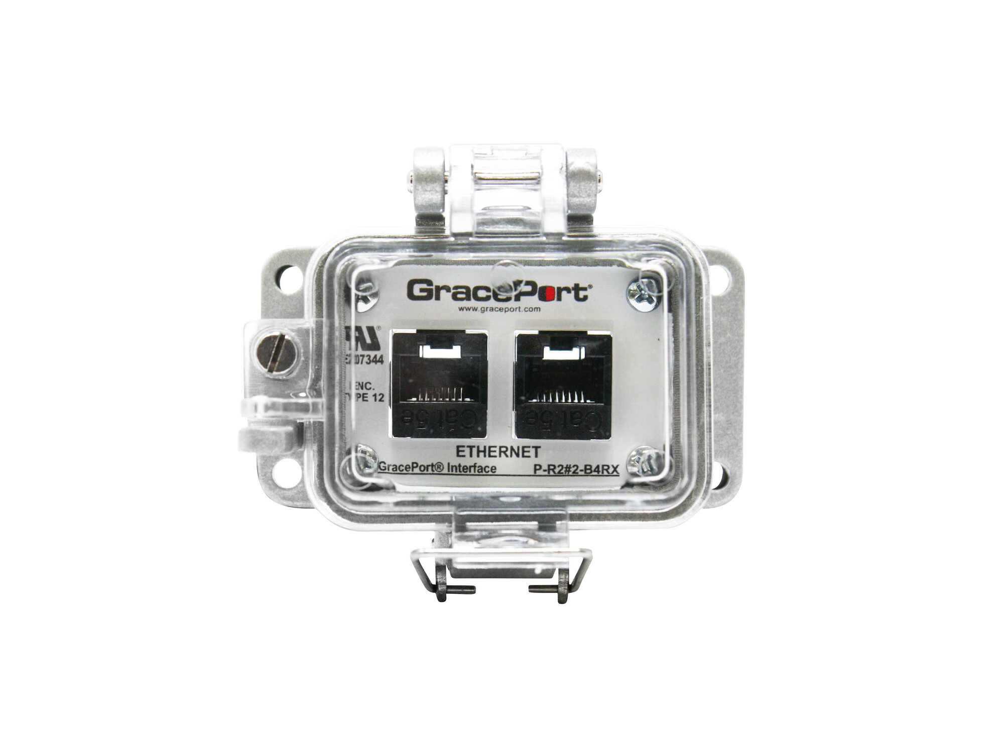 P-R2#2-B4RX Bulkhead Panel Interface Connector, Aluminum Housing