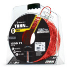 105100803055 PullPro Copper THHN Wire, 12 AWG, Solid, Red, 1250 ft