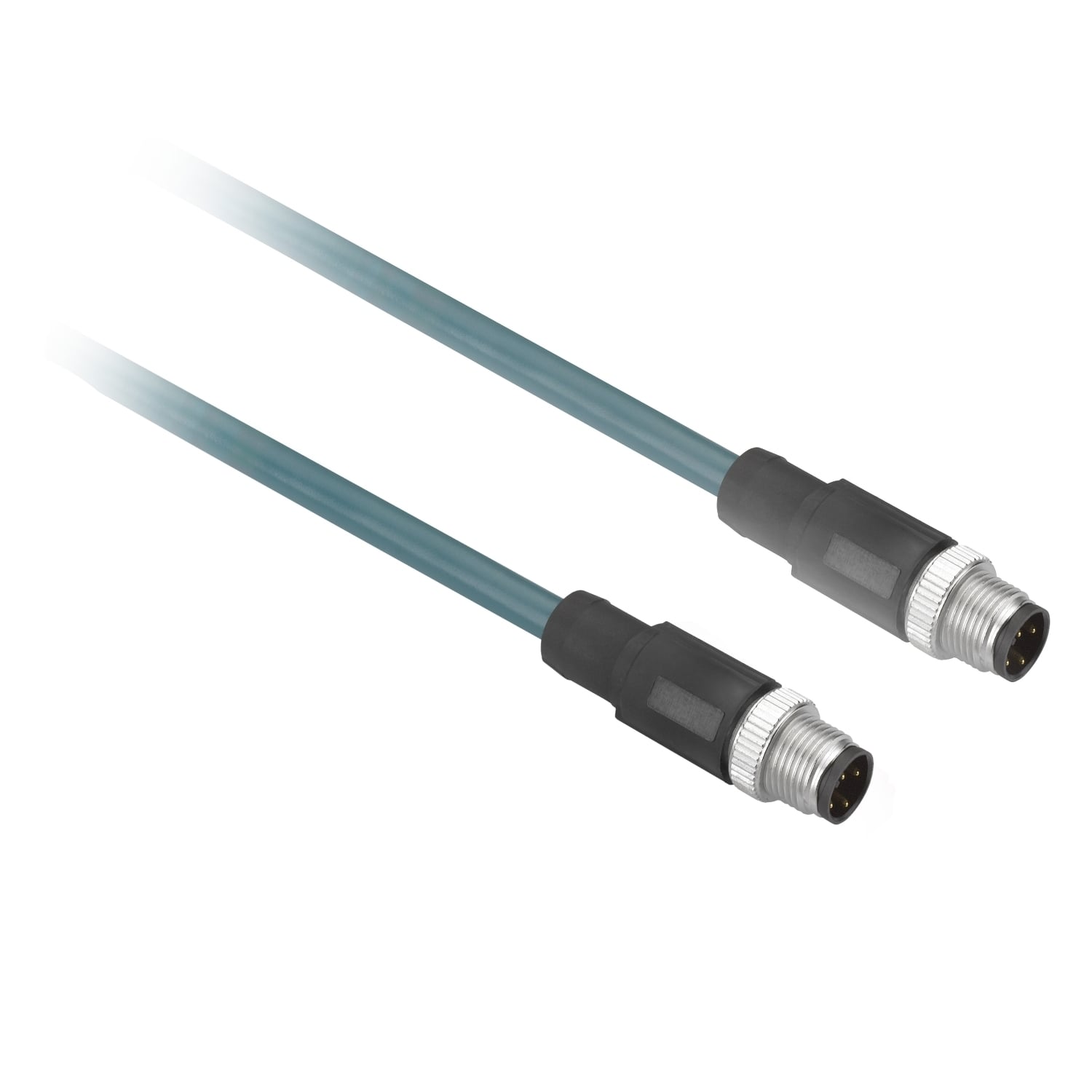 XGSZ12E1210 OsiSense XG M12 Ethernet Cable, 4-Pin D Coded, Copper