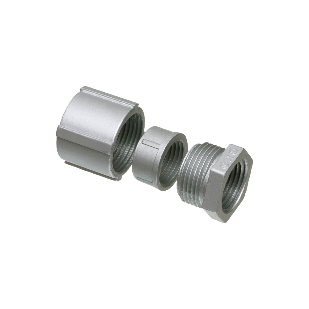 209 3-Piece Conduit Coupling, 4 in, For Use With IMC/Rigid Conduit, Die Cast Zinc