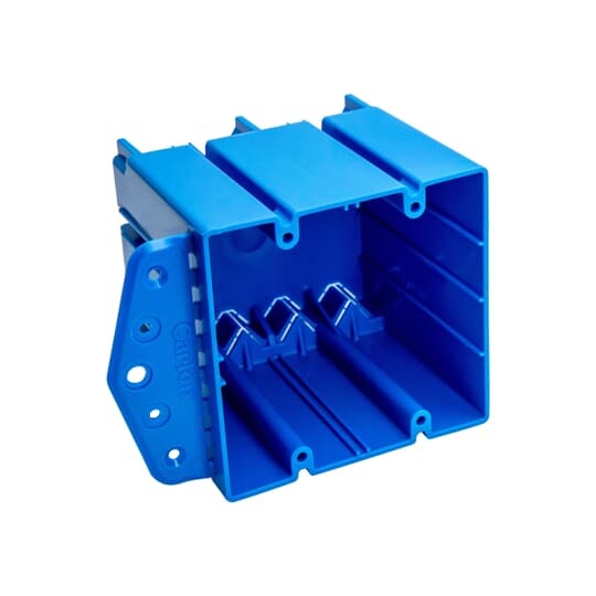 B249B Carlon Multi-Purpose Electrical Box, PVC, 48 cu-in Capacity, 2 Gangs, 3-5/16 in L x 4-1/32 in W x 3-13/16 in D