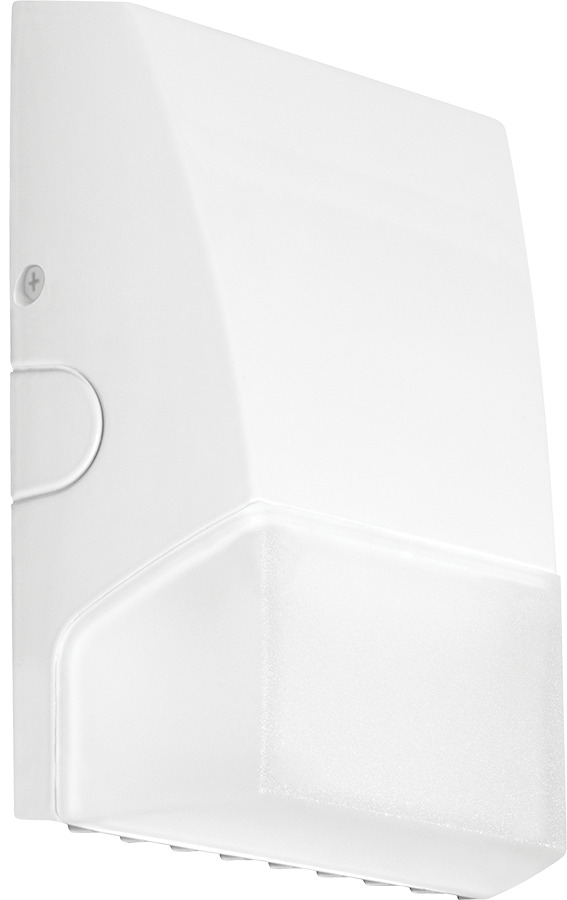 BRISKS17L-W BRISK Economical Outdoor Wallpack,) LED Lamp, 13.5 W Fixture, 120/208/240/277 V AC, White/Polyester Powder Coated Housing