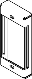SGT-ACT Unassembled Upper Top Panel Device Plate, 1 Gangs
