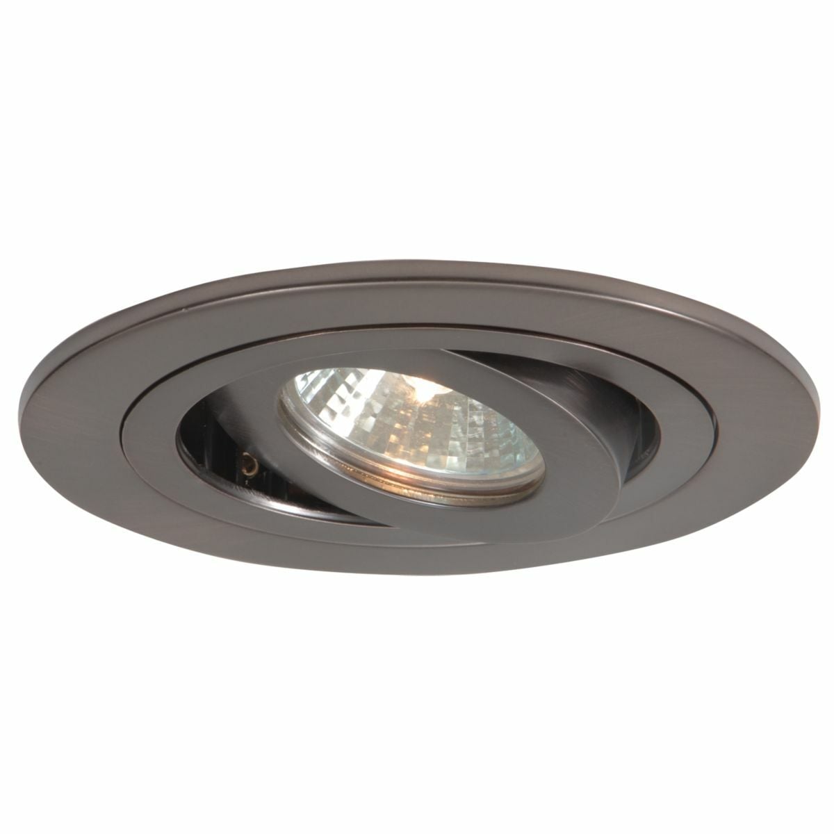 1495TBZ Halo 30 deg Tilt Adjustable Low Voltage Round Lighting Trim, 4 in ID x 5-1/16 in OD, Incandescent Lamp, For Use With H1499 Housing, Aluminum