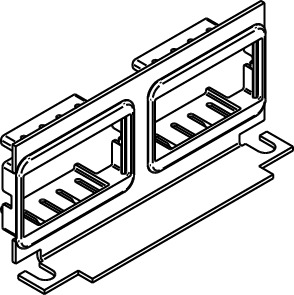 CILT-2AB Communication Bracket, For Use With RFB4-CI-1 Series Multi-Service Cast Iron Floor Box, Steel