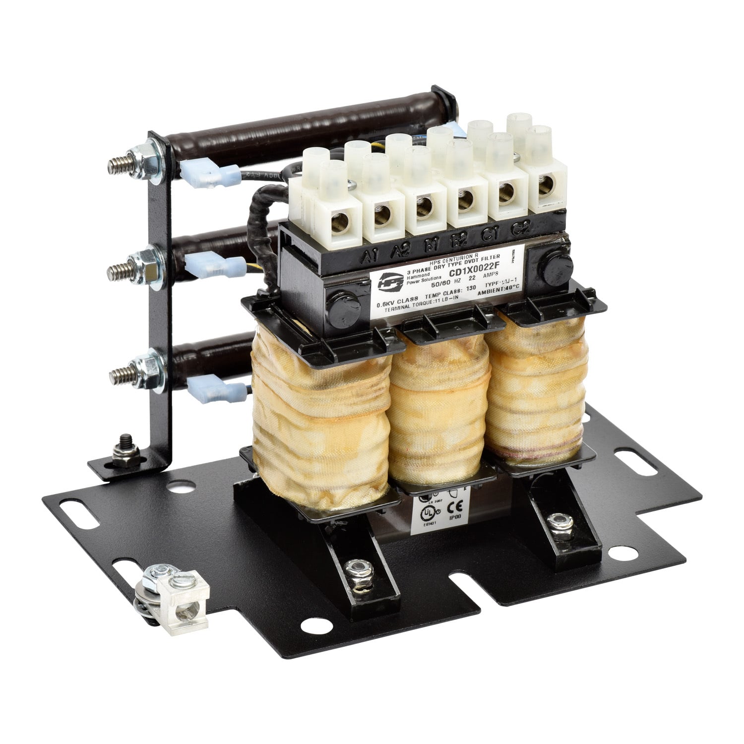 CD1X0035E HPS CD1X Natural Convection Cooling Filter, 600 V, 35 A, 25 hp NEC 400, 30 hp NEC 600, 7.25 in H 8 in W