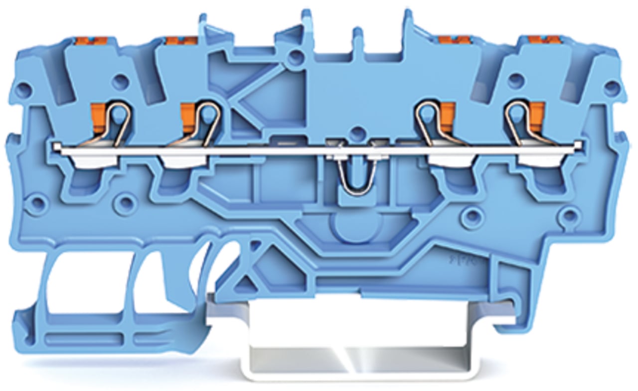 2200-1404 Operating Tool Conductor Terminal Block, 800 V, 13.5 A, 24 to 16 AWG Wire, 1 Poles, DIN Rail Mount