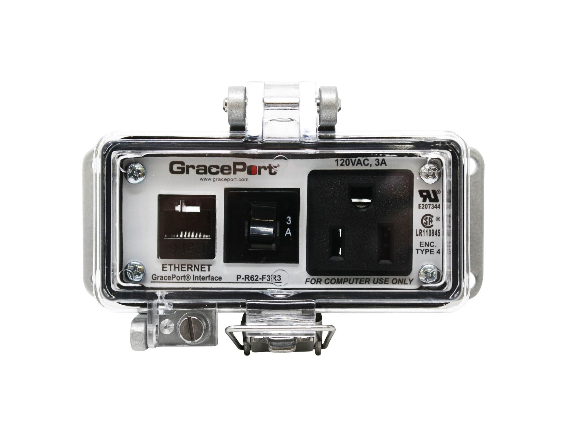 P-R62-F3R3 Bulkhead Connector, Aluminum Housing