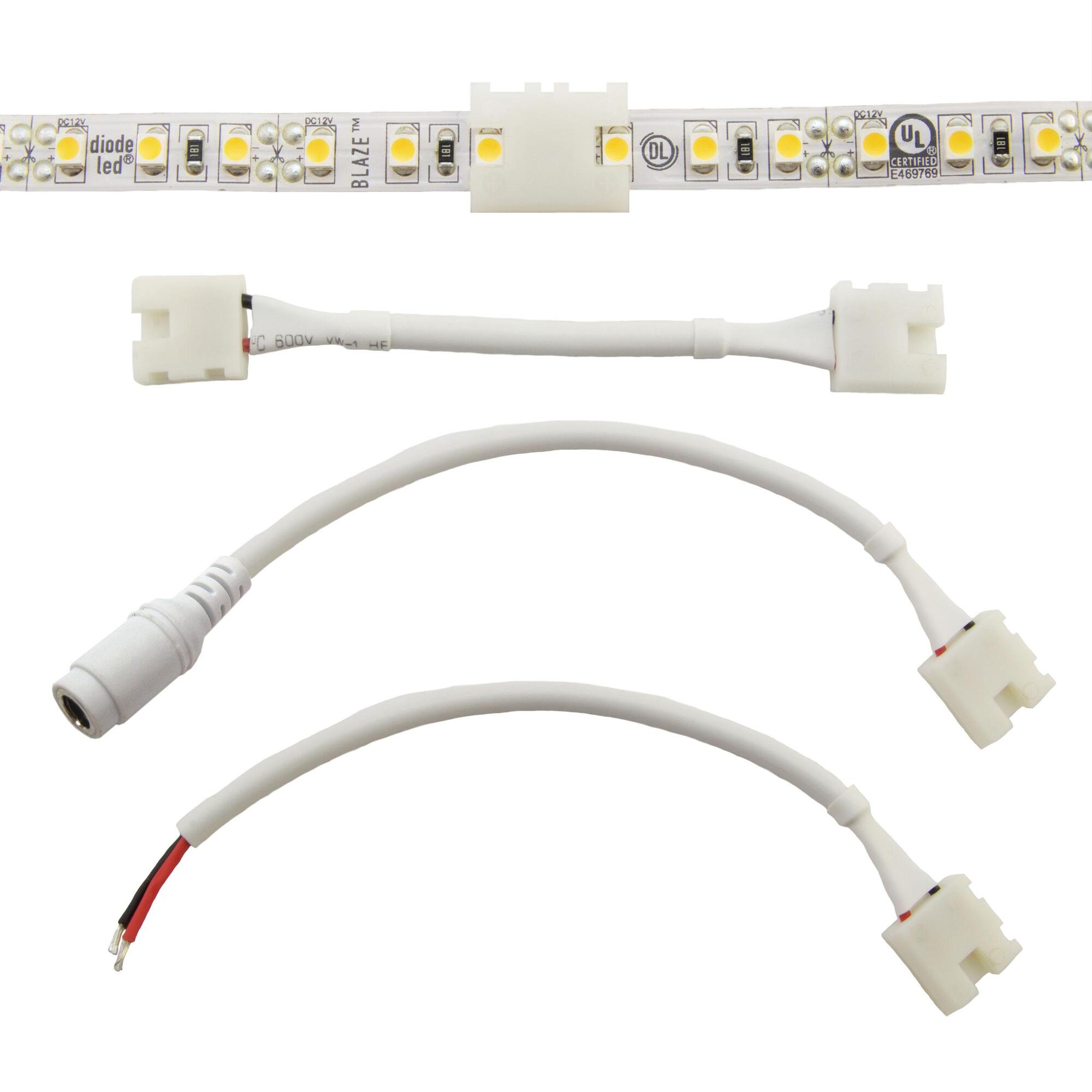 CLICKTIGHT Splice Connector: AV/BL/FV - White, 24 in., Diode Window, 2464 wire