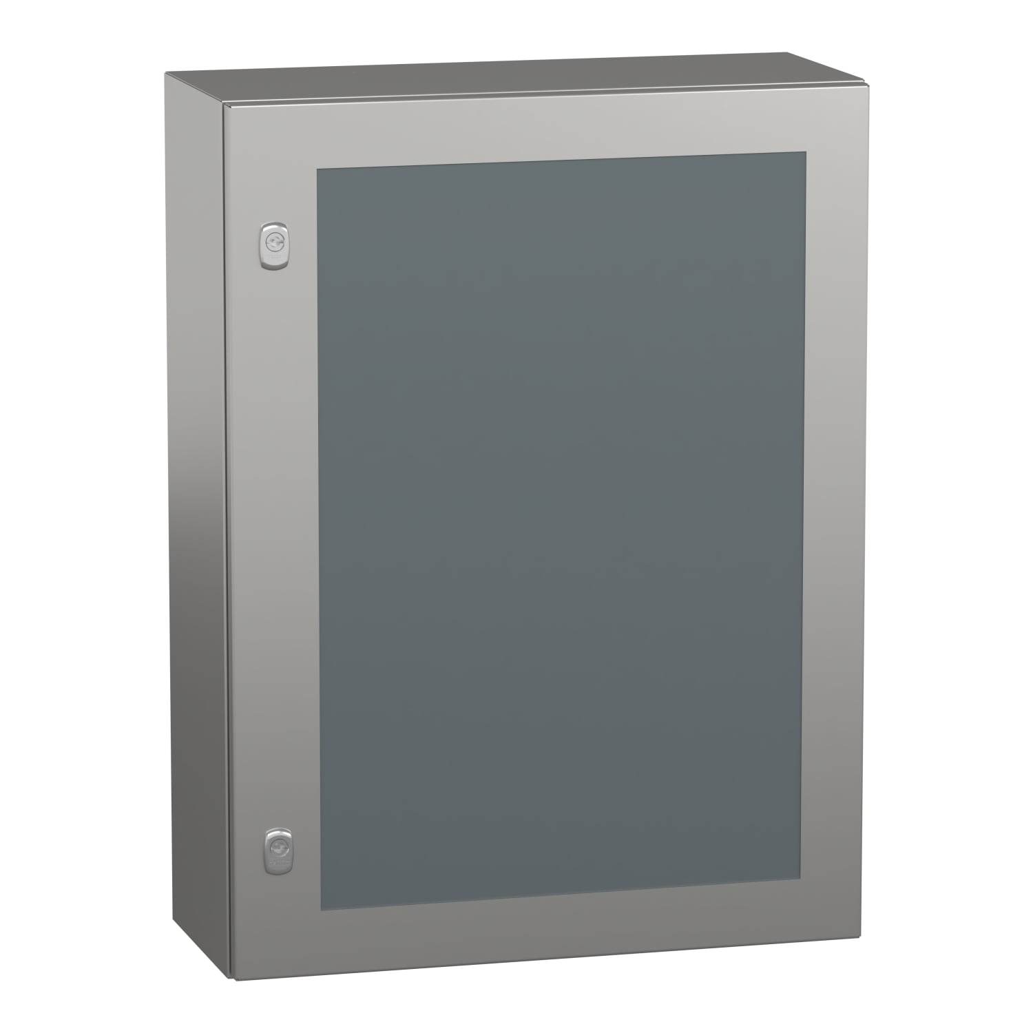 NSYS3X8625T Without Mounting Plate, 23.62 in w x 9.84 in d x 31.50 in h, Body and door stainless steel 304L/Lock zamak/Hinge stainless steel/Door Securit glass