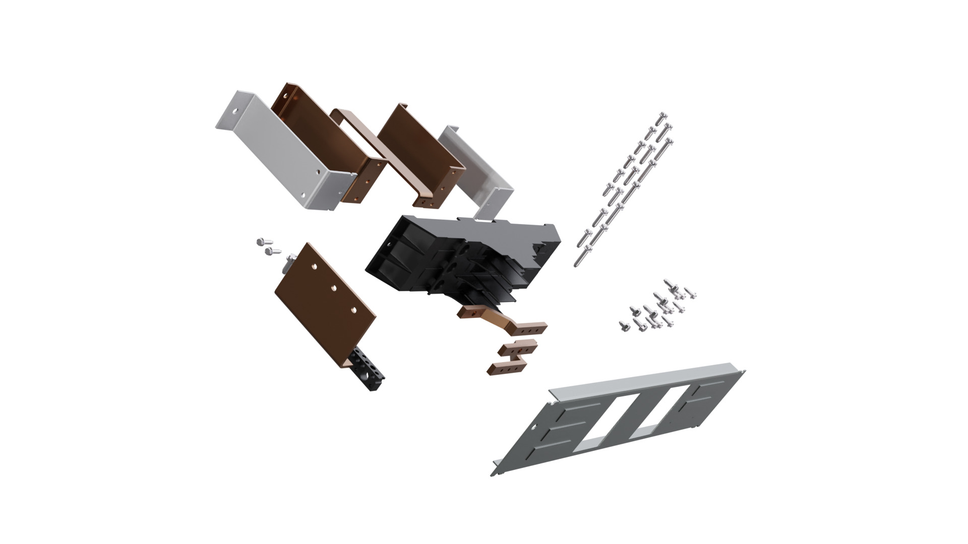 S3VA41TD Strap Kit, For Use With 3VA41 Low Voltage Molded Case Circuit Breaker and P5 Twin Mount Power Panel