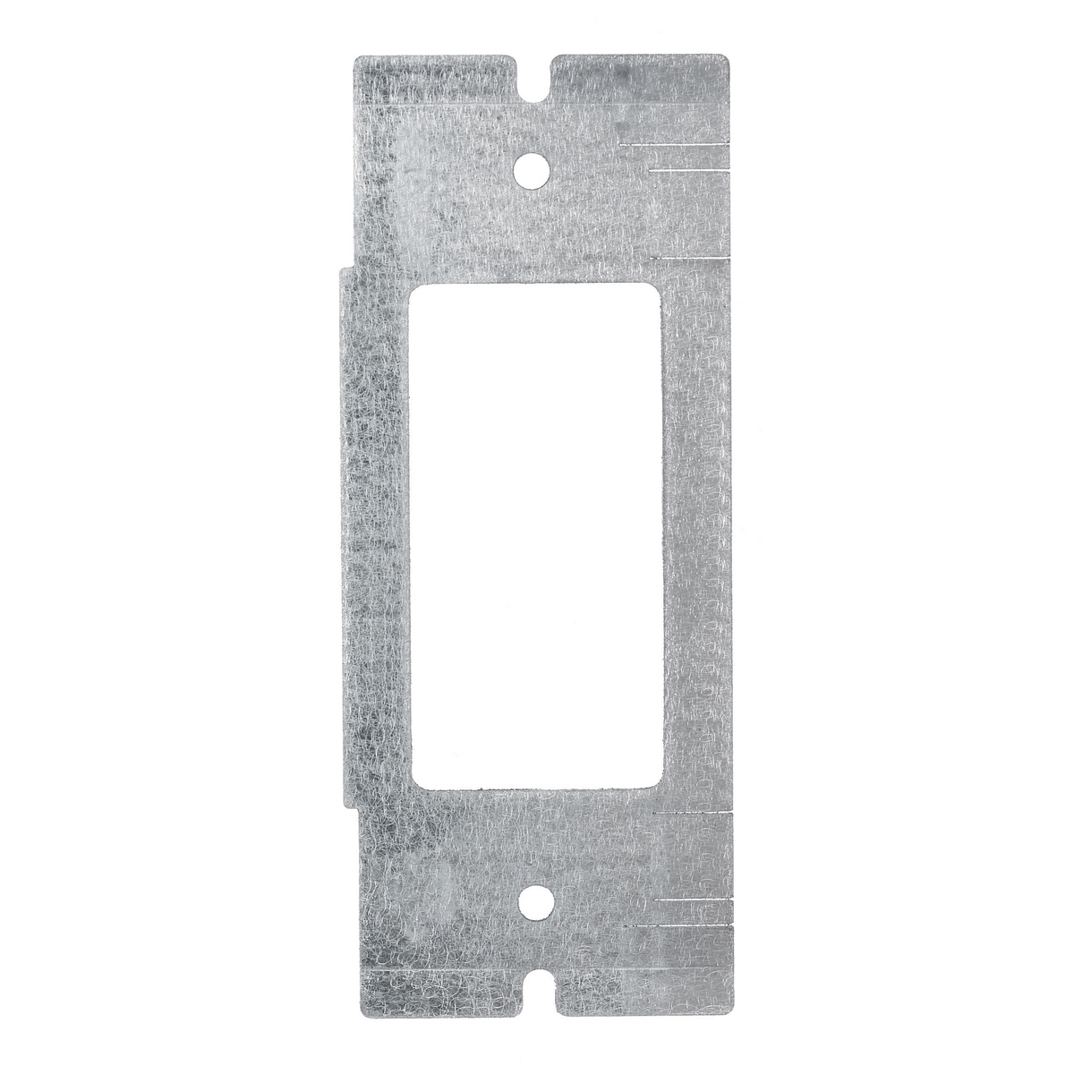 FBMPREC Standard Sized Faceplate With (1) Style Line/Decorator Opening, 2/4/6 Gangs, Galvanized Stamped Steel