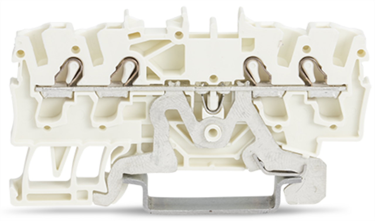 2002-1408 2002 4-Conductor Terminal Block, 22 to 12 AWG Wire, DIN Rail Mounting