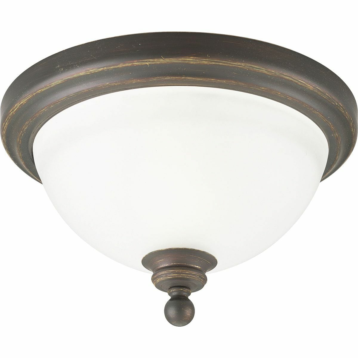 P3311-20 Madison Close-to-Ceiling Fixture, (1) A19 Lamp, 120 V AC, Antique Bronze/Brown Painted Housing