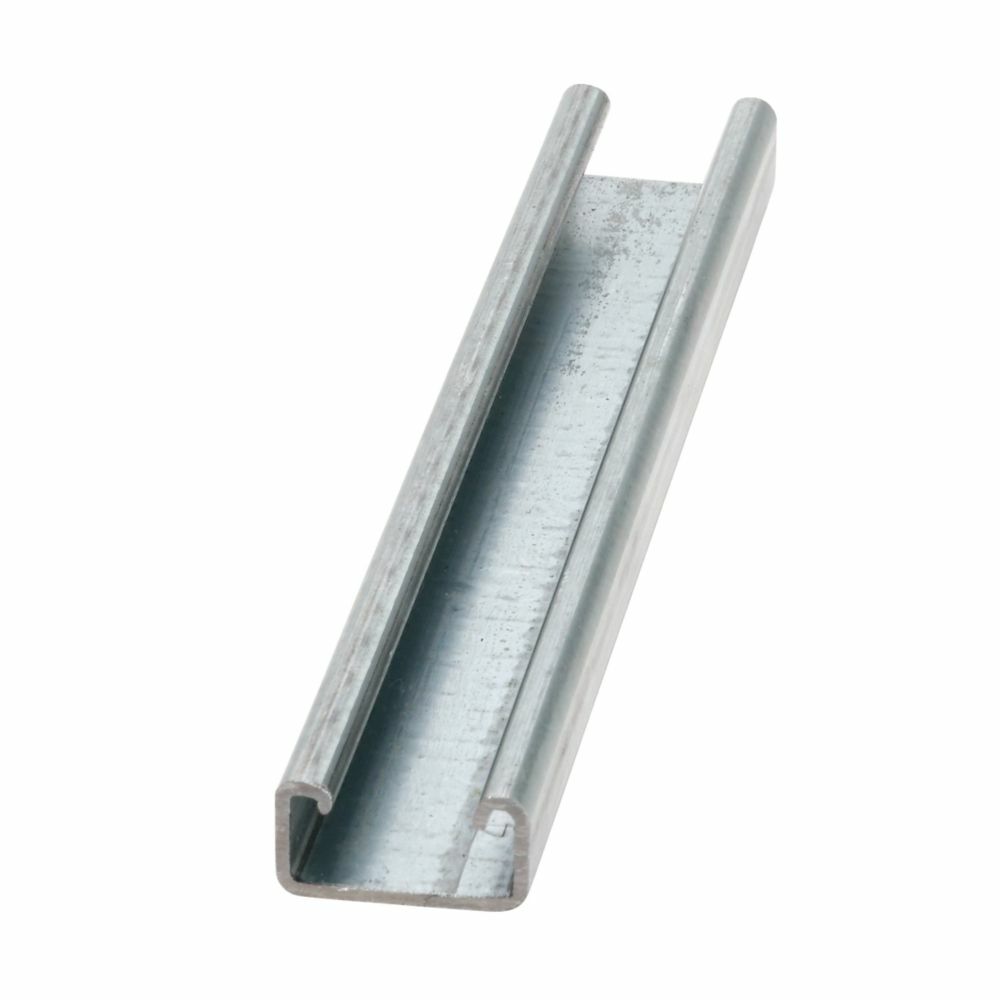 B52PLN10 Single Metal Framing Channel, 10 ft L 1-5/8 in W 12 ga THK, ASTM A1011 Hot Rolled Steel, Plain, Domestic