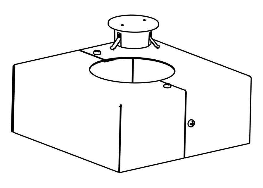 BCK-RT6/20 Tapered Base Cover and Cap Kit, For Use With 6 in x 20 ft Round Pole