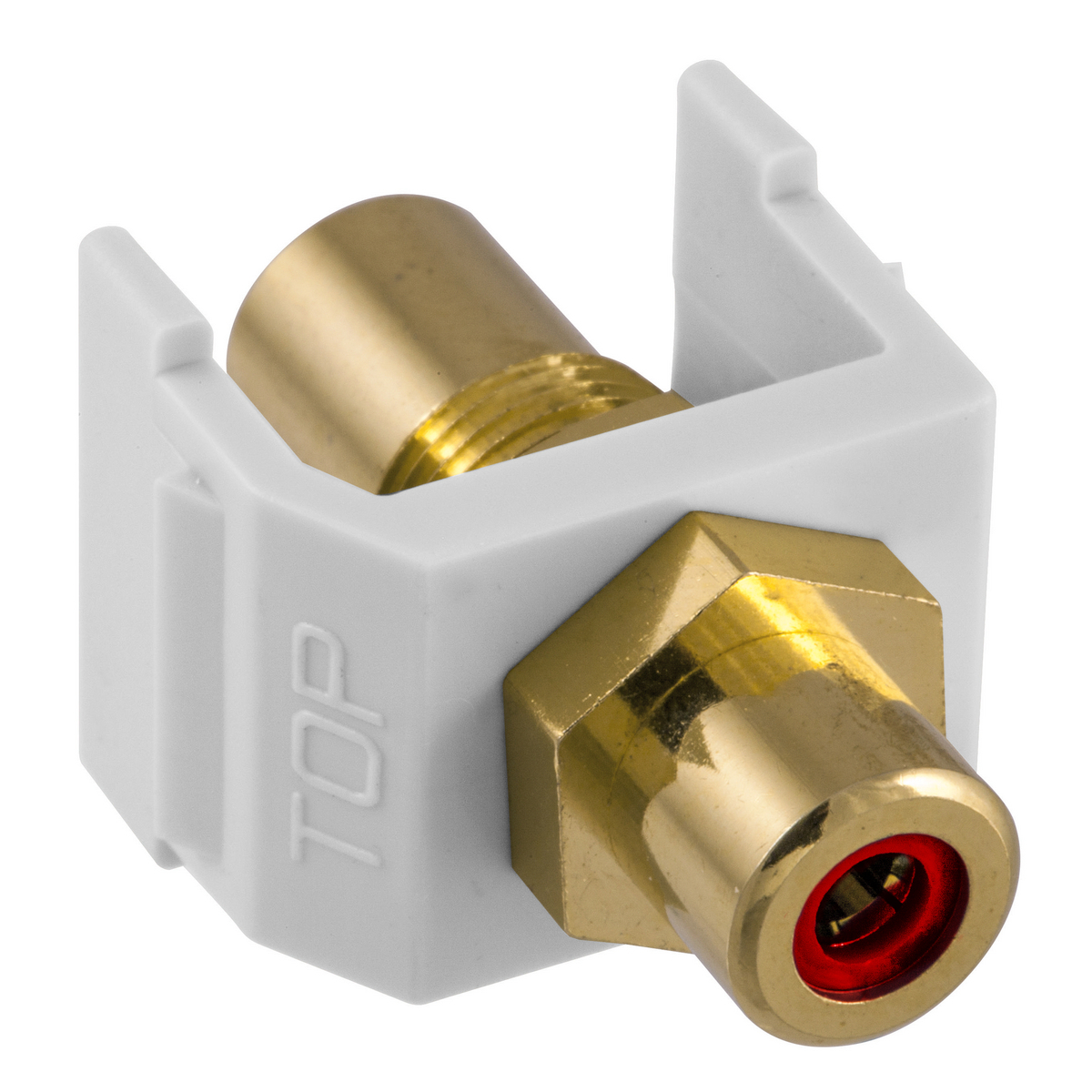 SFRCRFFW Pass-Through Standard RCA Connector, Plug-N-Play/Female x Female Coupler Connector