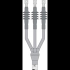 3M(TM) Cold Shrink QT-III, 3 Conductor Termination Kit 7695-S-4-3W, 1.18-1.52 in (30.0-38.6 mm) Cable Insulation O.D., 25/28 kV