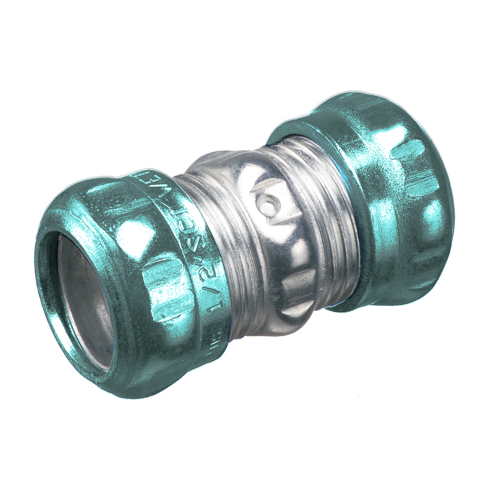 839RT Raintight EMT Compression Coupling, 4 inch, Steel