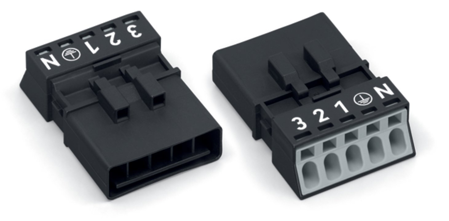 890-215 Operating Tool Plug, 400 V, 5 Positions, 0.173 in, Polyamide