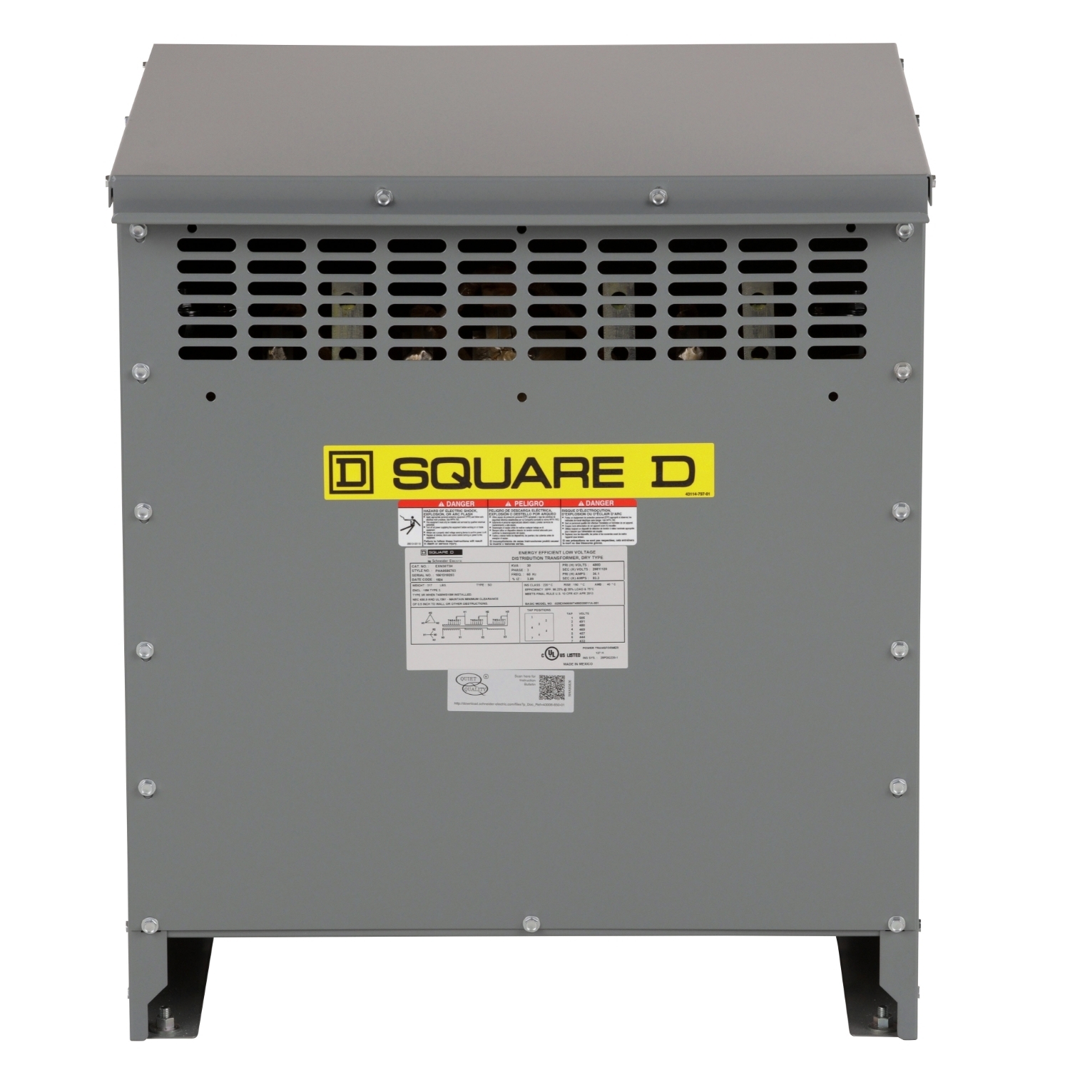 EXN30T3H XFMR Type 3 Dry Energy Efficient Low Voltage Transformer