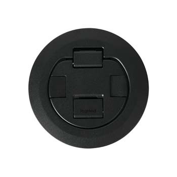 4CTCBK Evolution 4AT Recessed Surface Style Poke-Through Cover Assembly, 5-1/2 in Dia, Die Cast Aluminum