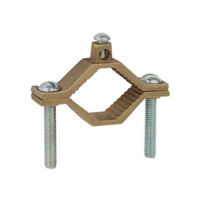 J2-BB Blackburn EZ-Ground Type J Non-Insulated Grounding Clamp, 10 to 2 AWG Conductor, Cast Bronze
