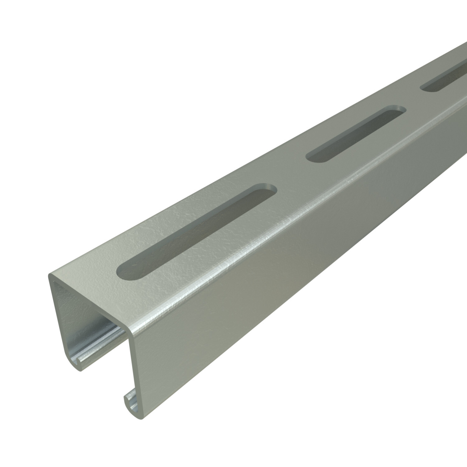 P1000SL-10HG P1000 Channel, 10 ft L 1-5/8 in W 1-5/8 in D 12 ga THK, Low Carbon Steel, Hot Dipped Galvanized, Domestic