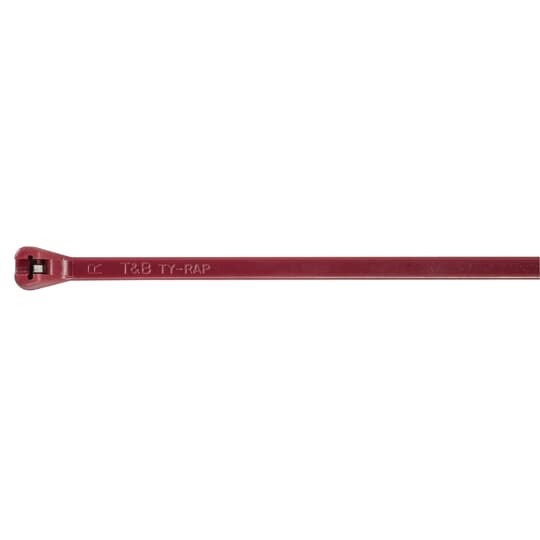 TYV523M Ty-Rap TYVM Low Smoke Cable Tie, 3.62 in L x 0.091 in W x 0.04 in THK, Fluoropolymer ETFE, Maroon