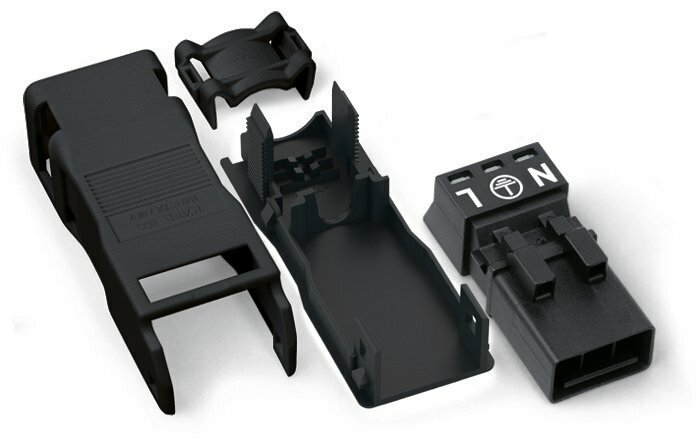890-113 Operating Tool Plug with Strain Relief Housing, 3 Positions, 0.173 in, Polyamide (PA66)