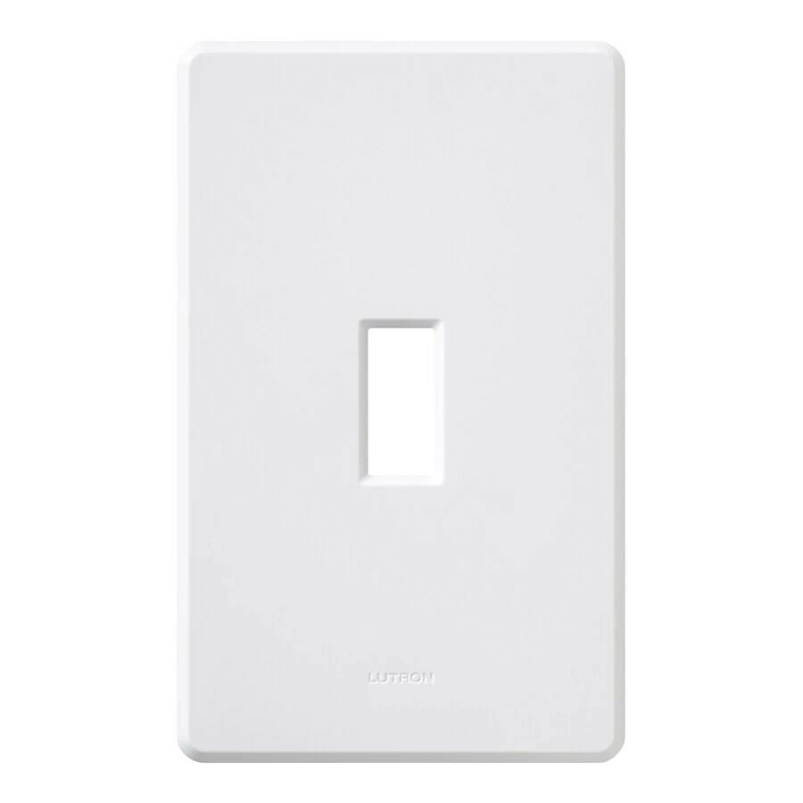 FG-1-WH Fassada Wall Plate for Traditional Style Dimmers or Switches, 1 Gang, Matte, White