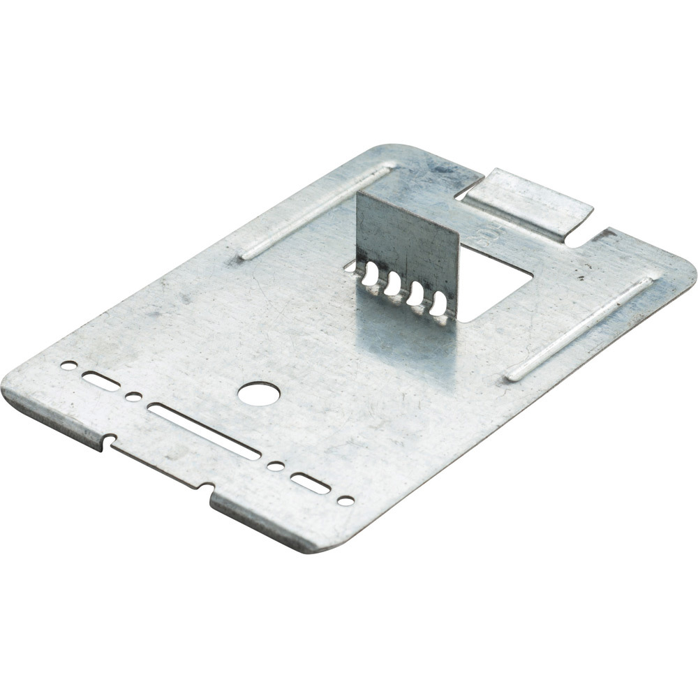TEB6XT Adjustable Far Side Box Support Extension, Stud Mount, Steel, Pre-Galvanized