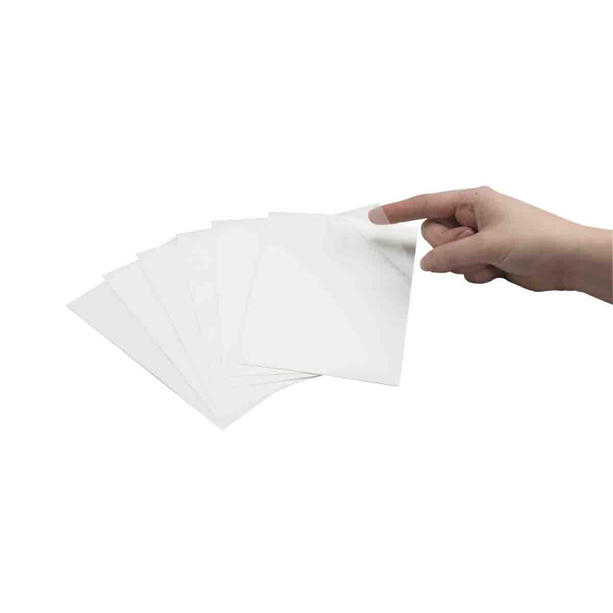99272 Pre-Cut Label Overlaminate, 4-1/2 in L x 6-1/2 in W, Polyester Backing, Clear