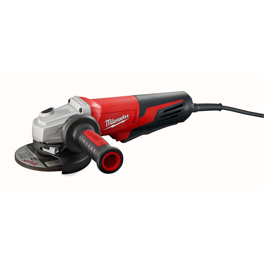 6117-31 Double Insulated Small Angle Grinder, 5 in Dia Wheel, 5/8-11 Arbor/Shank, 120 V AC, Black/Red