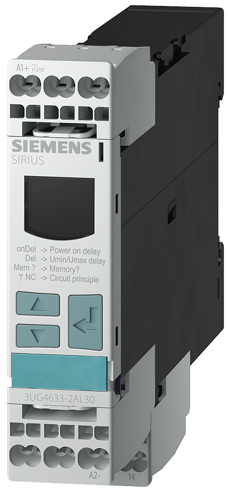3UG4633-1AL30 Monitoring Relay, 17 to 275 V AC/DC, 1CO Contact