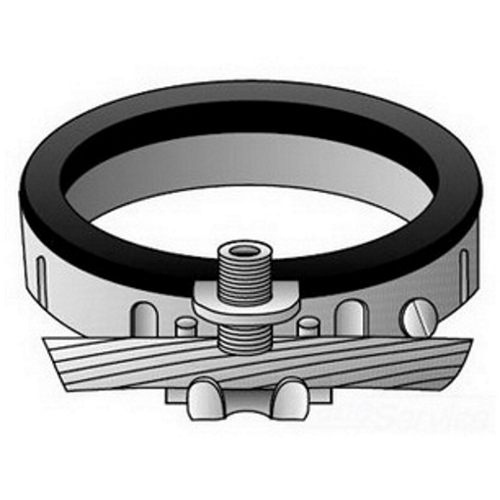 BLG-3104 Type BLG Grounding Bushing, 14 to 4 AWG AC Cable, 3 in Trade, Malleable Iron, Zinc Plated