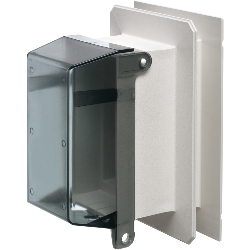 F8091VC 1-Piece Weatherproof Outlet Box, Plastic, 1 Gang, 7.248 in L x 4.99 in W x 4.987 in D