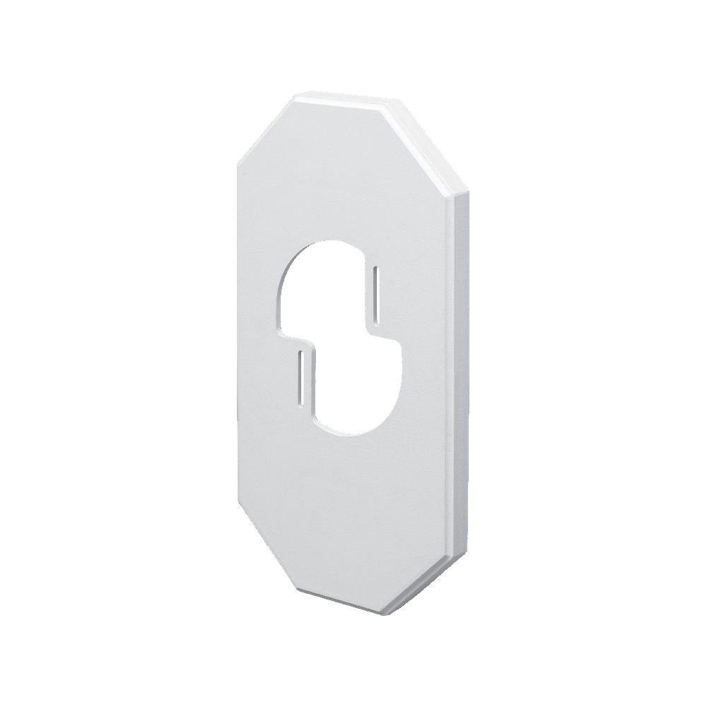 8100LP Mega Siding Plate With Mounting Bracket, 3-1/2 in Dia, 13.49 in L x 7.142 in W, Plastic