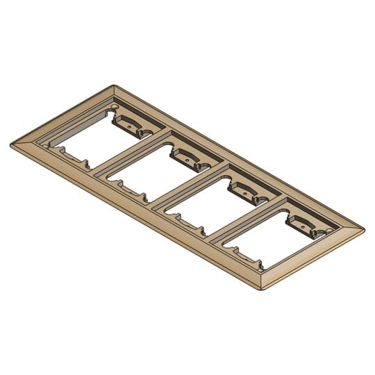 P64-4GCP Steel City P-64 Carpet Plate, 13-5/8 in L x 6-1/8 in W, Brass