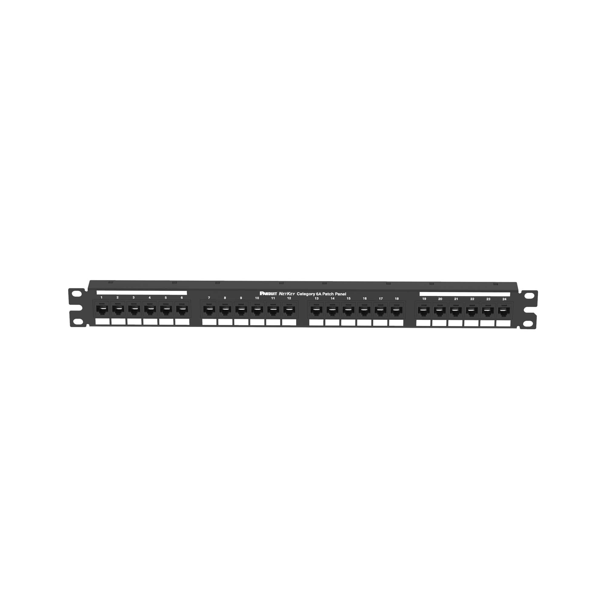 NK Punchdown Patch Panel, Cat 6A, Flat,