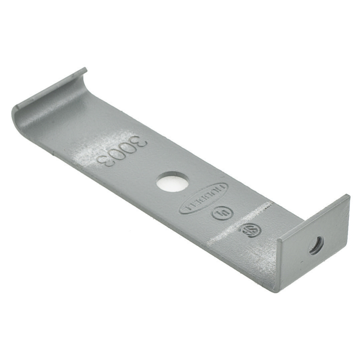 HBL3003GY HBL3000 Standard Support Clip, For Use With HBL3000 Series Metal Raceway, Roll Formed Steel, Painted