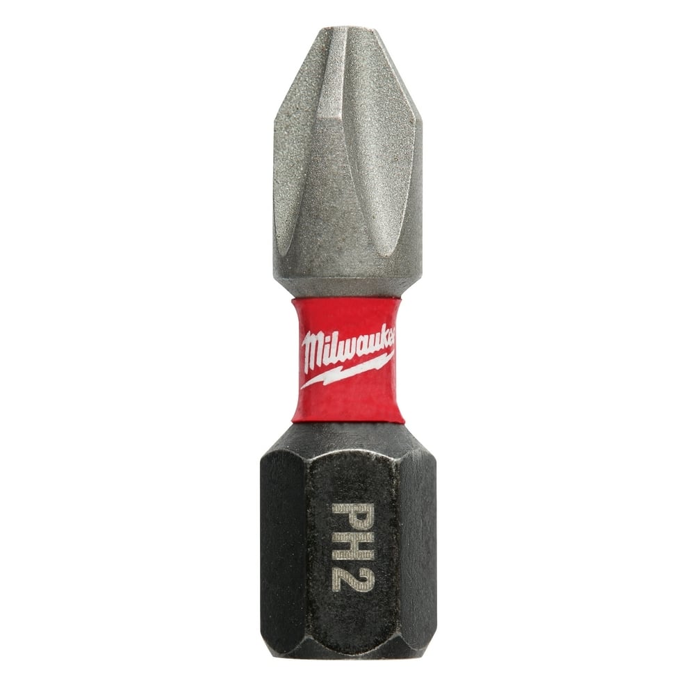 48-32-5003 Shockwave Impact Duty Impact Insert Bit, #2 Phillips Point, 1 in OAL, 1/4 in, Custom Alloy76 Steel
