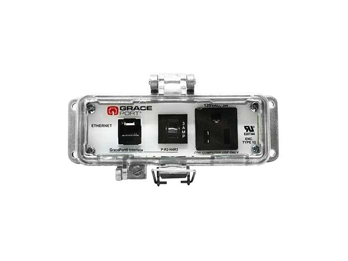 P-R2-H4R3 Bulkhead Panel Interface Connector, Polycarbonate Housing