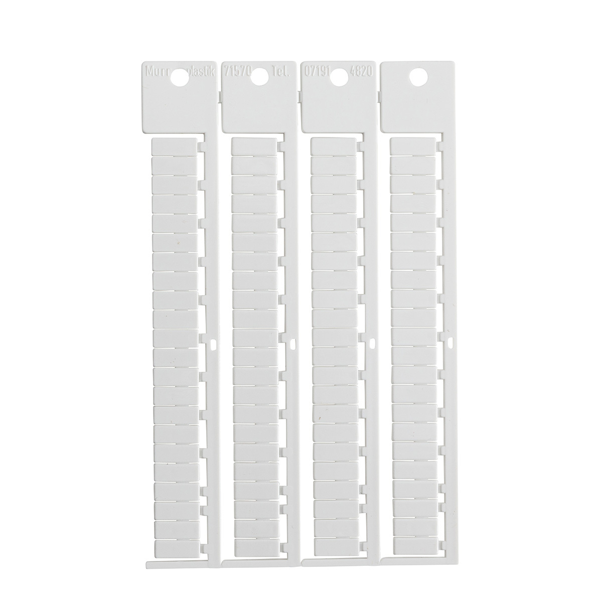 SA4812 Flame-Retardant Regular Terminal Block Tag, 5 mm W, B-236 Polycarbonate, White
