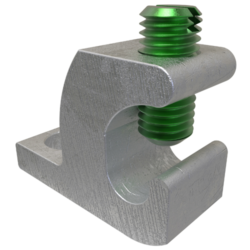 GBL-4DB-14 ClearChoice Type CGBL Direct Burial Lay-In Ground Lug, 14 to 4 AWG Copper Conductor, 1/4 in Stud, Copper