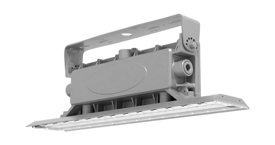 HAZL34-40 Outdoor Lighting, LED Lamp, 40 W Fixture, 120, 208, 240, 277 V, Gray Housing