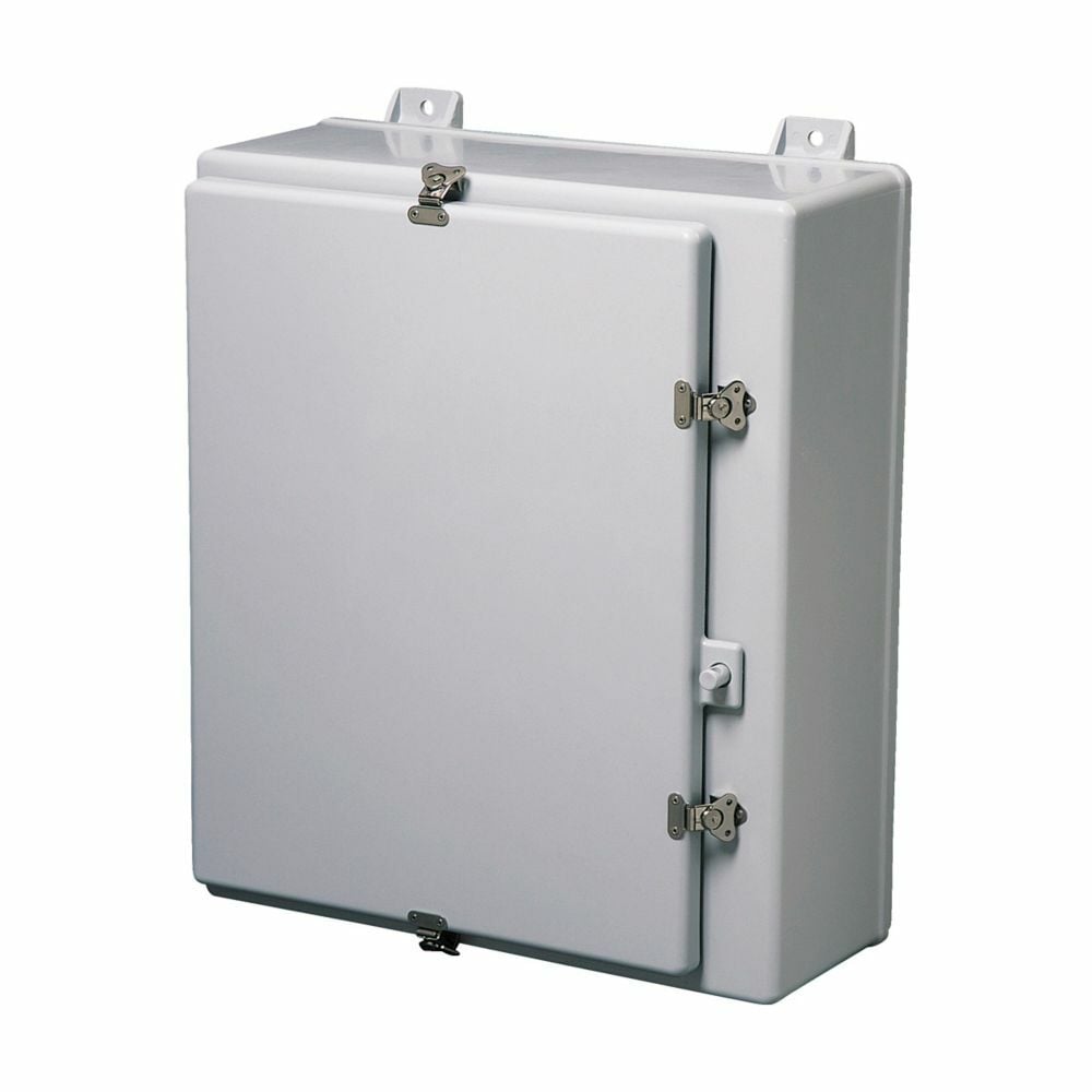 483612-4XF 1-Door Electrical Enclosure, 36.62 in W x 13.79 in D x 51.29 in H, NEMA 4X/3R/12, Fiberglass Reinforced Polyester